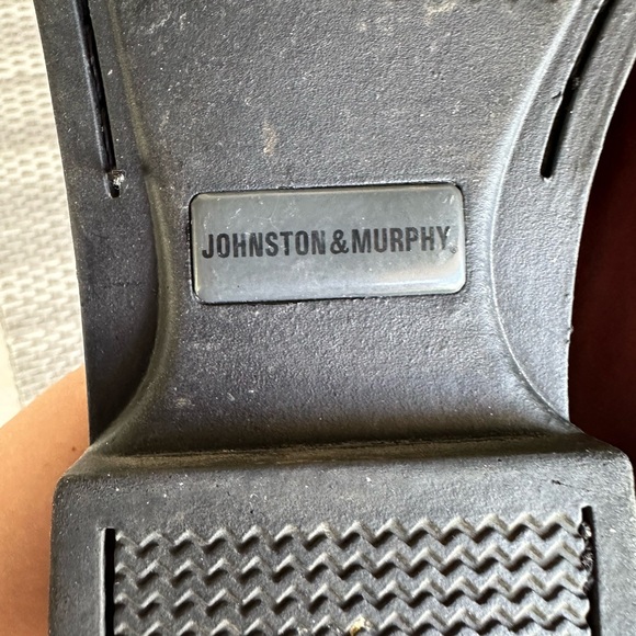 Johnston & Murphy Leather 11.5 M Penny Loafers Slip-On Brown Made in Brazil - Picture 12 of 13